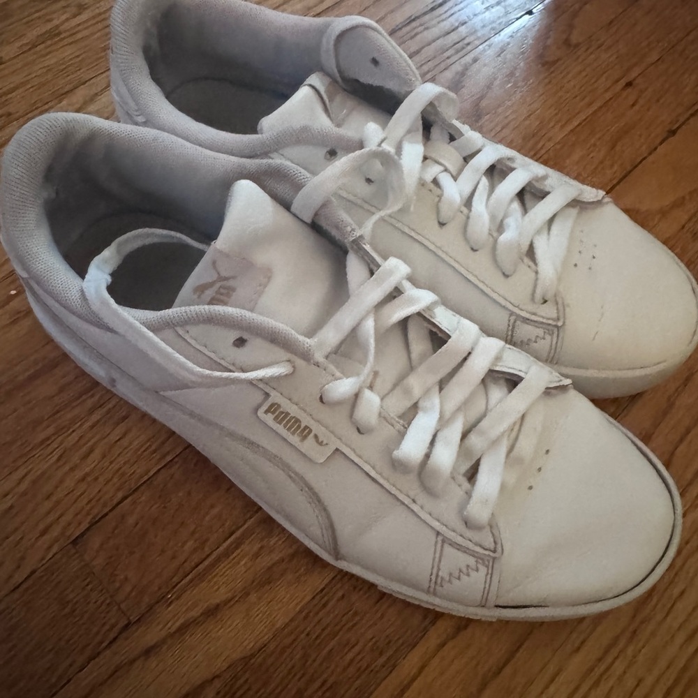 Puma Classic White Leather Sneakers